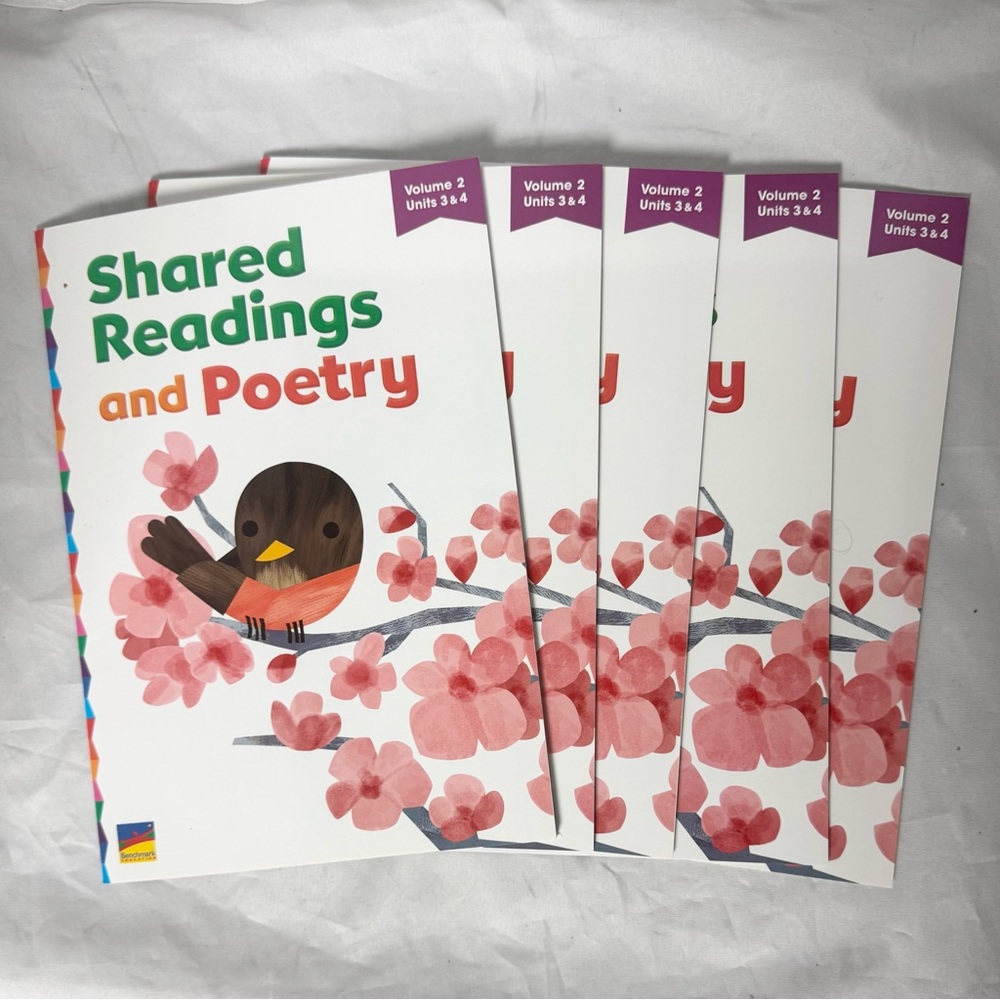 Shared Readings and Poetry Books First Grade  Set of 5 Homeschool Benchmark New